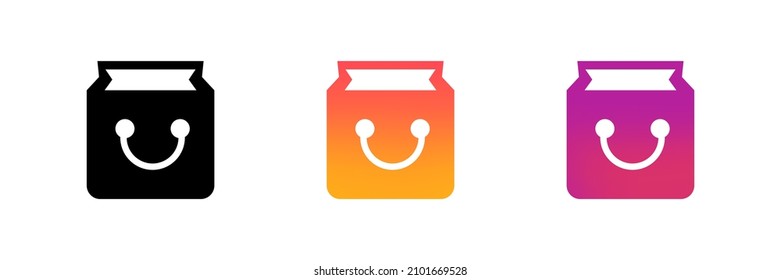 Online shopping icon. Store online. Vector on isolated background. EPS 10.