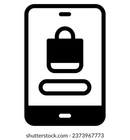 Online Shopping Icon for uiux, web, app, infographic, etc