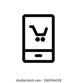 online shopping icon vector