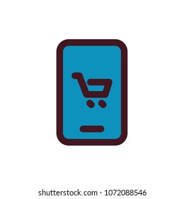 online shopping icon vector