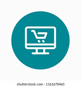 online shopping icon vector