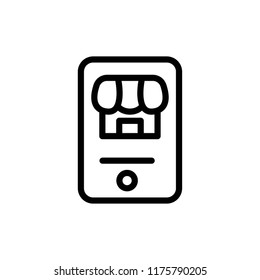 vector de icono de compra en línea