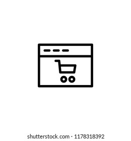 online shopping icon vector