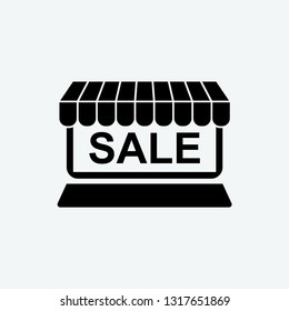 online shopping icon vector