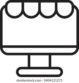 Online shopping icon. shopping vector icon
