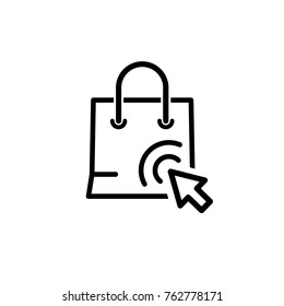 online shopping icon vector