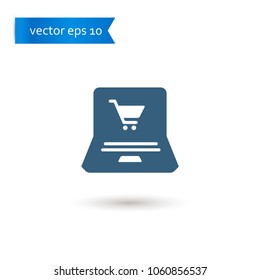 online shopping. online shopping icon. online shopping vector. flat style. sign design vector.