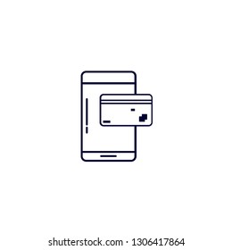 online shopping icon, Vector illustration. flat icon vector