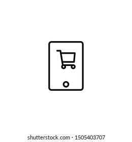 online shopping icon vector illustration