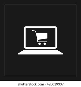 online shopping icon. online shopping vector illustration