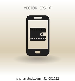 Online shopping icon. vector illustration