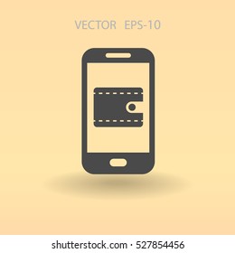 Online shopping icon. vector illustration