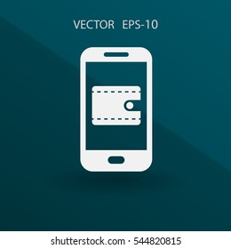 Online shopping icon. vector illustration