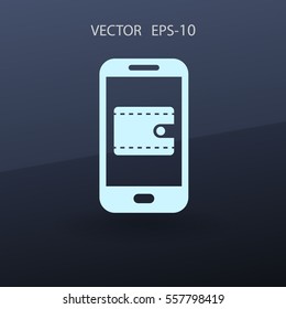 Online shopping icon. vector illustration