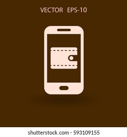Online shopping icon. vector illustration