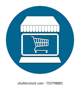 online shopping icon vevtor