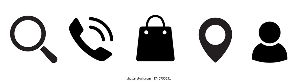 Online shopping icons. Shopping, e-commerce, e-business icons set for web development apps and websites. Flat style - stock vector.