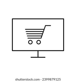 Online shopping icons Pixel perfect. Card, buy, computer, Purchasing, store, online, ....	