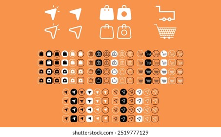 Online Shopping Icons and Vectors