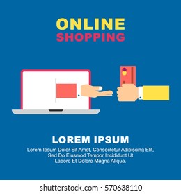Online shopping illustration 