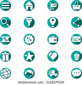 Online shopping, illustration, vector on a white background.