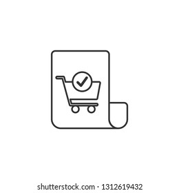Online shopping isolated icon. - VECTOR