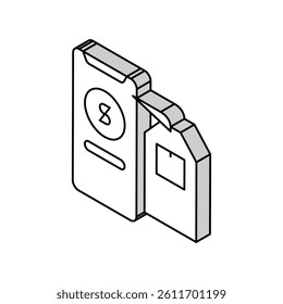 online shopping isometric icon vector. online shopping sign. isolated symbol illustration