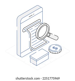 An online shopping isometric vector design 