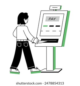 Compras en línea Mini Ilustraciones lineales