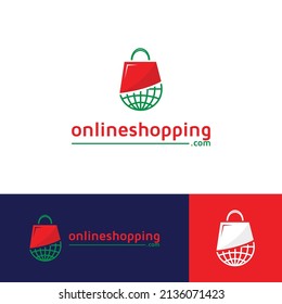 Online shopping logo design, ecommerce cart, finance marketing, shop store, logo vector design