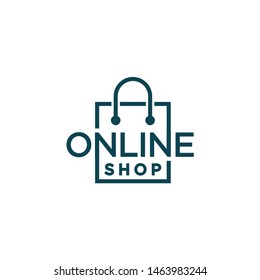 Online Shopping Logo Design Template