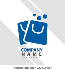 Plantilla de diseño de logotipo de compras en línea