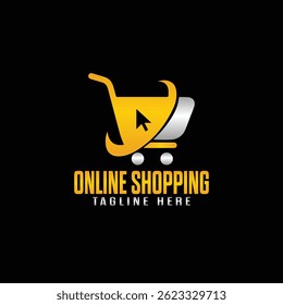 Online-Shopping-Logo-Vorlage, Online-Shopping