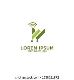 Online shopping logo template by displaying the meaning of the letter W
made with a modern and simple impression that makes it easy for people to remember