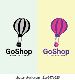 Online Shopping Logo. vector logo shop. Unique Shopping and Retail Logo Template