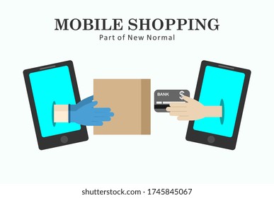 Online shopping in a new normal life with minimized physical contact