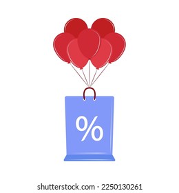 online shopping offer icon isolated