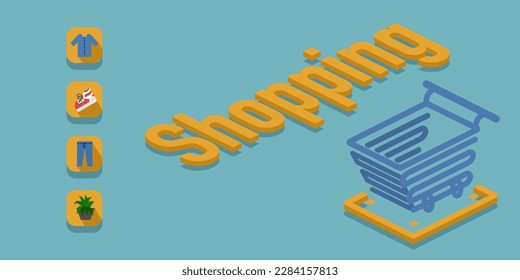 Online shopping on application for web, shop online on mobile app 24 hours,icon and shopping cart 