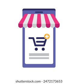 online shopping on social media app mobile