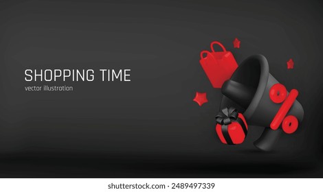 Online shopping on the website and mobile app. Shopping and Sale Concept Illustration. Vector Flat Style Illustration and Icons.