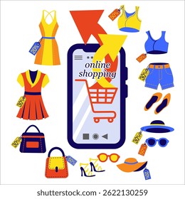 online shopping order women's clothing from mobile phone