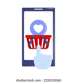 online shopping ordering icon isolated