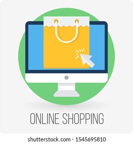 Online Shopping and Other Icon Concept