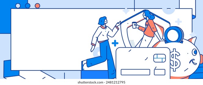 Online shopping payment security character flat vector concept operation hand drawn illustration
