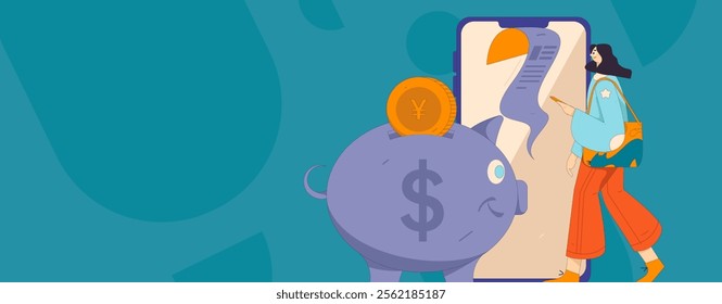 Online shopping payment security character flat vector concept operation hand drawn illustration
