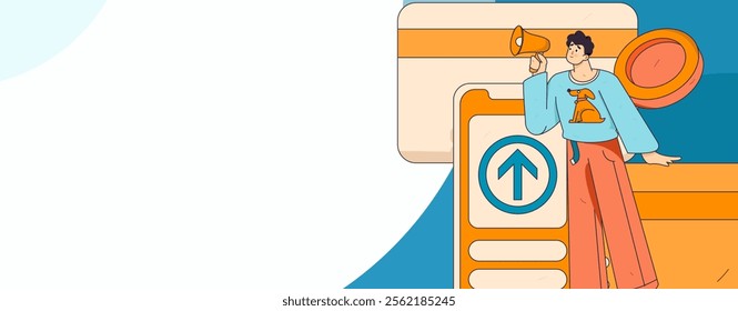 Online shopping payment security character flat vector concept operation hand drawn illustration
