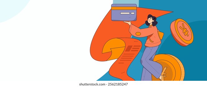 Online shopping payment security character flat vector concept operation hand drawn illustration
