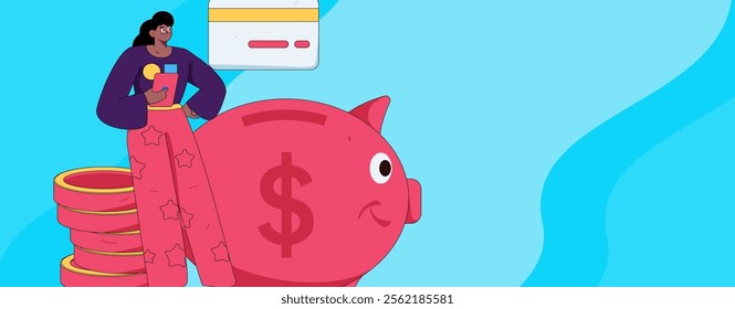 Online shopping payment security character flat vector concept operation hand drawn illustration
