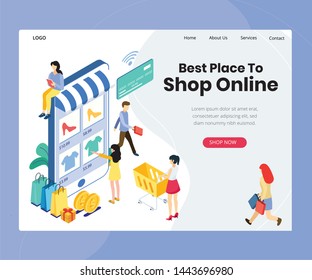 Online Shopping Purchase Landing Page