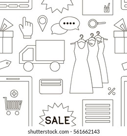 Online shopping set pattern